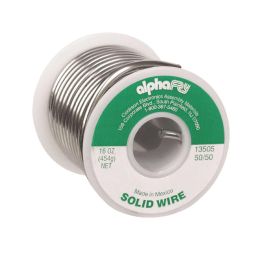 Alpha Fry AM53505 Cookson Elect 50/50 Solid Wire Solder and Flux